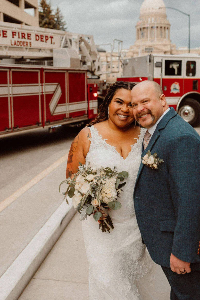 Whitney and Matt, owners of Saddle & Sage Boutique