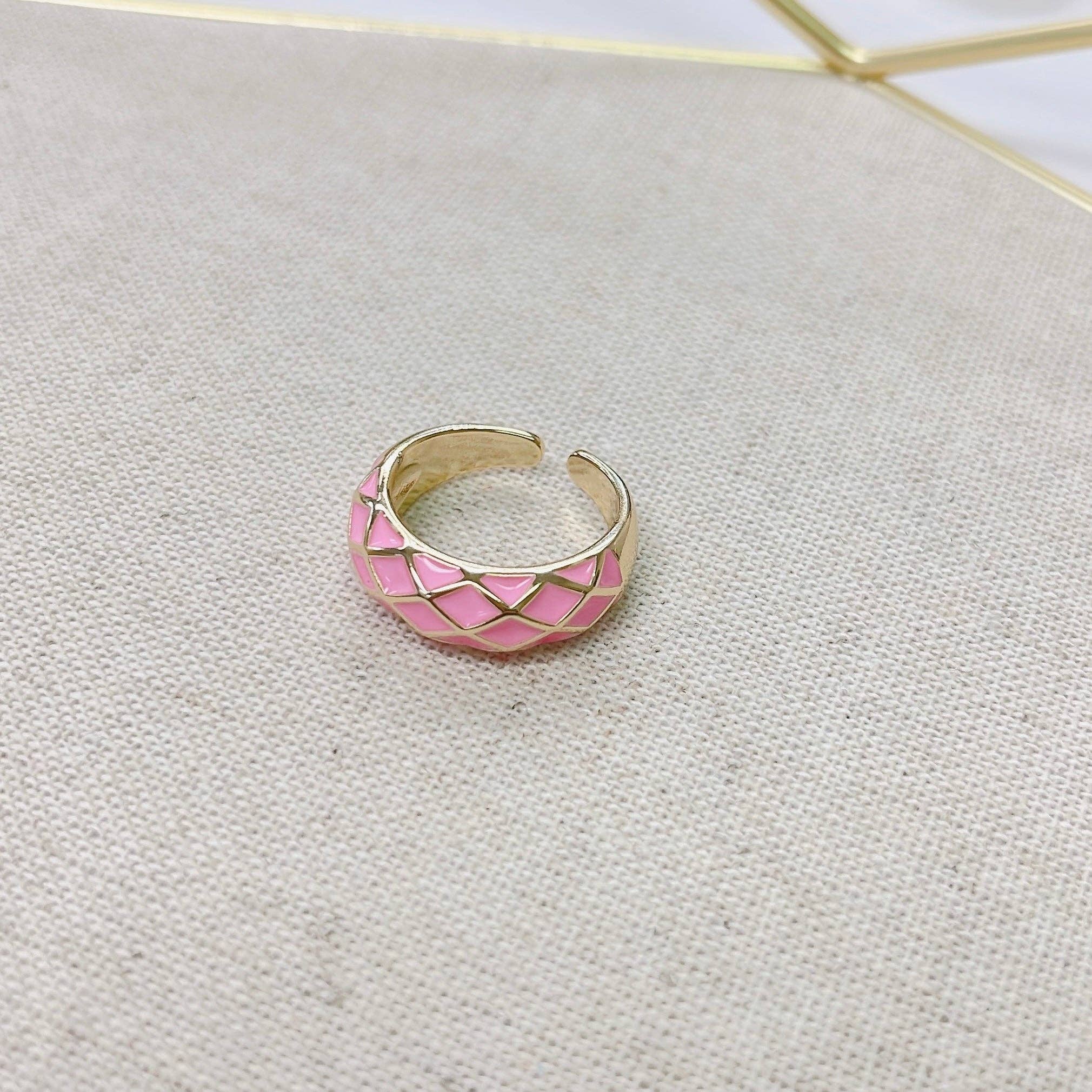 Pink checkered