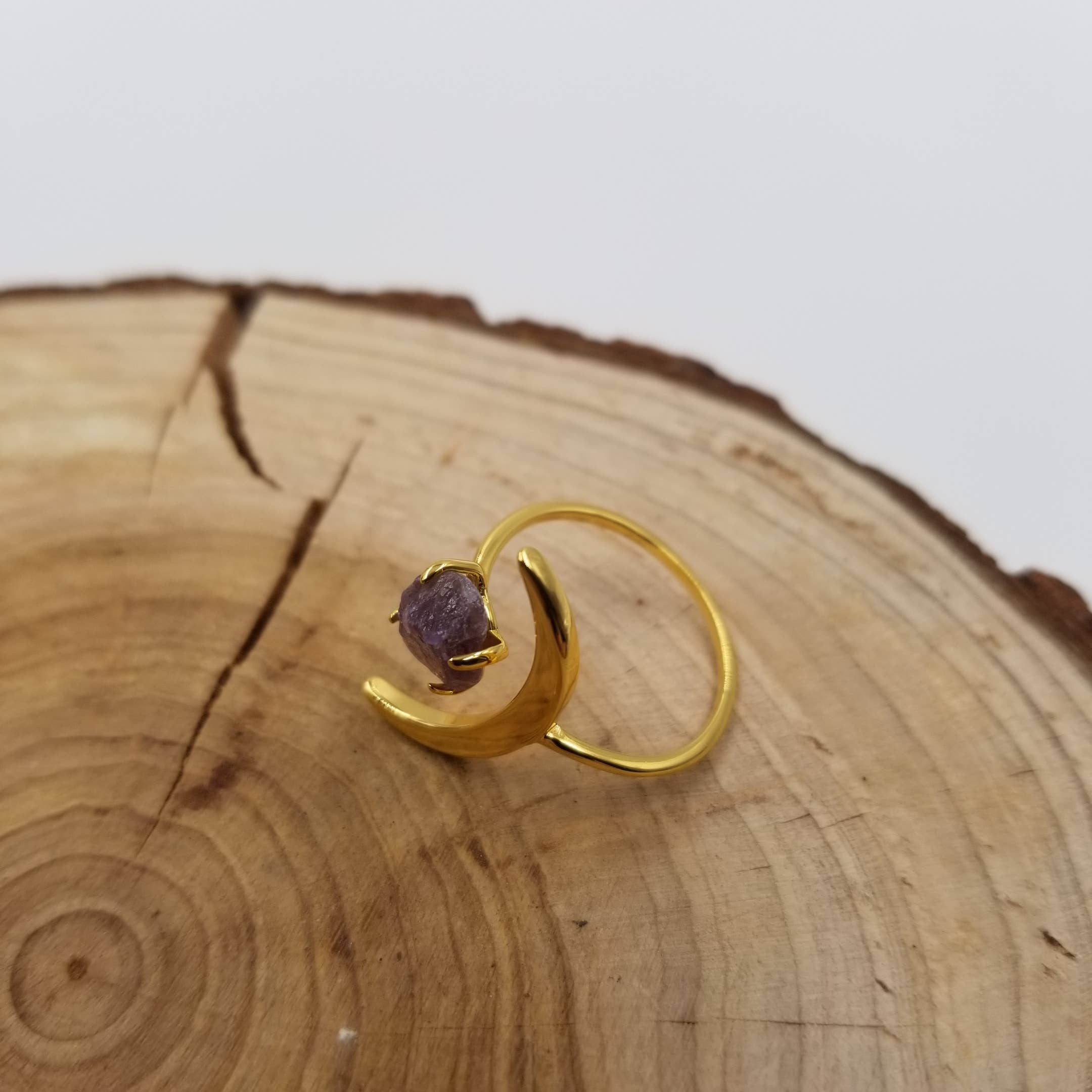 Amethyst Moon Ring: 5
