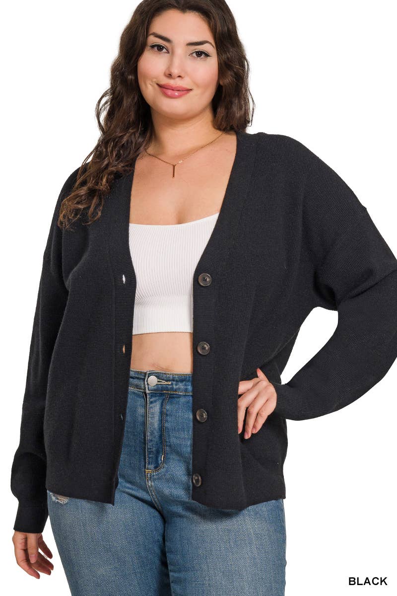 Plus Cardigan: ASH JADE
