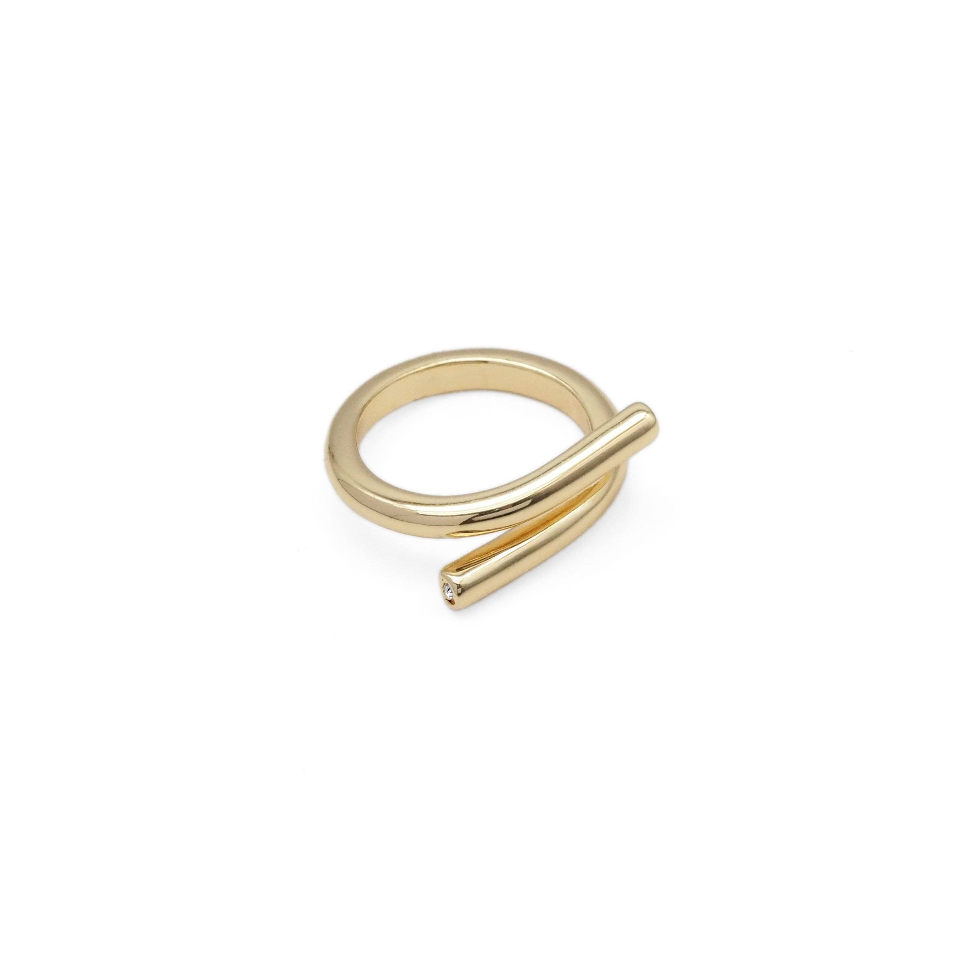 Gold Minimal Bar Ring