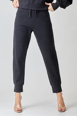 Black Soft Knit Jogger