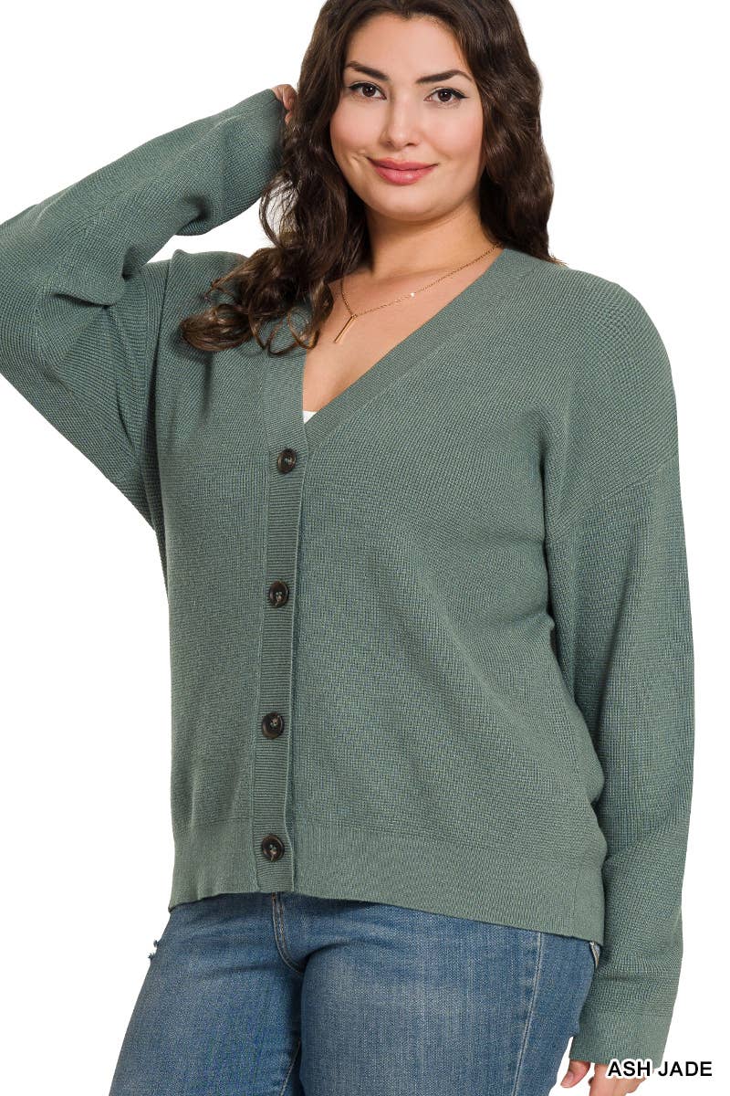 Plus Cardigan: ASH JADE