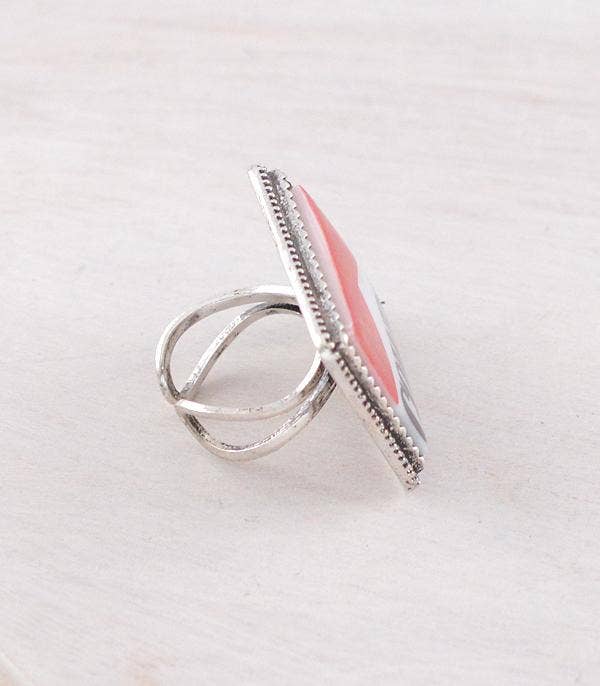 Cowboy Concho Ring: Silver