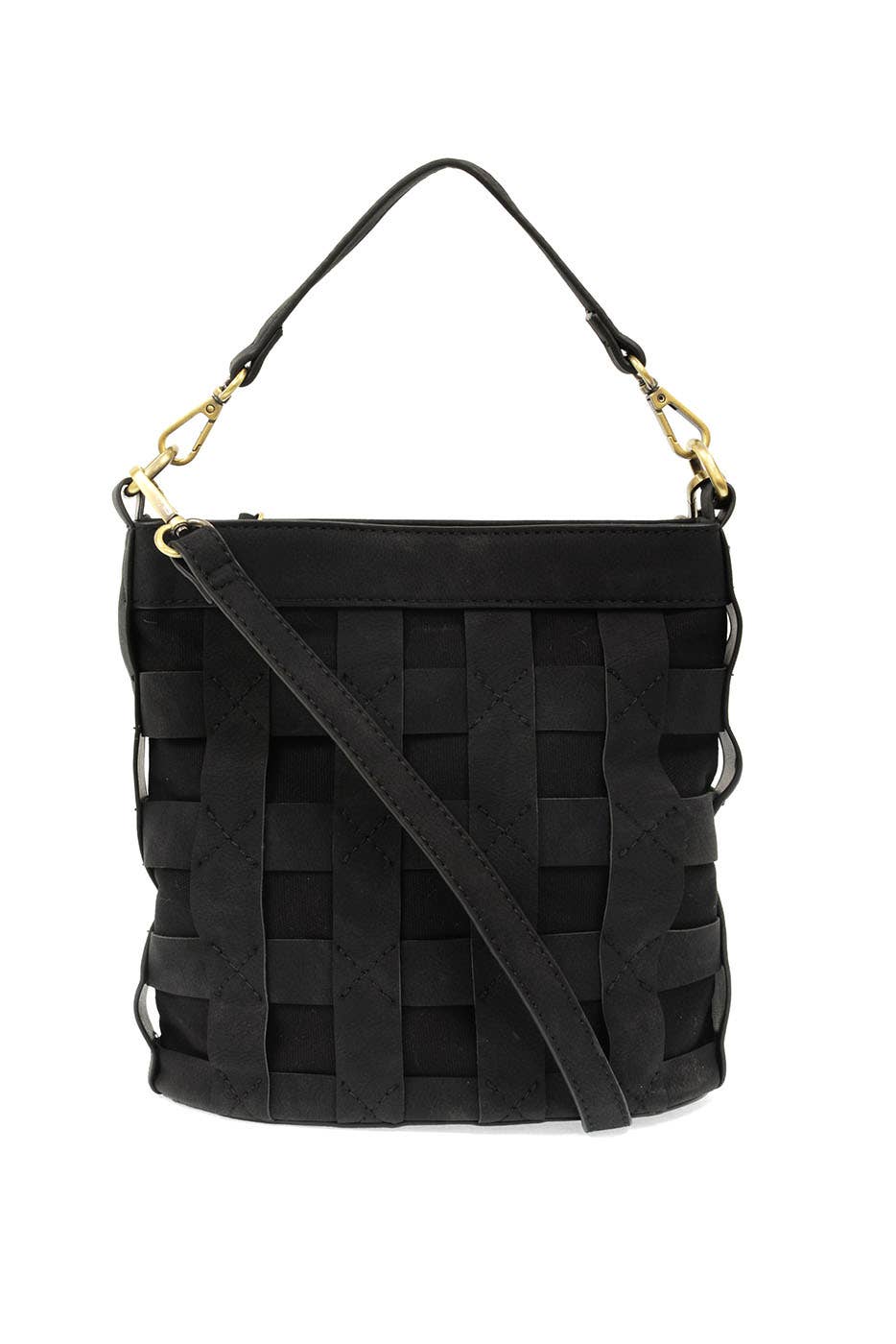 Brianna Cage Bucket Bag: Walnut