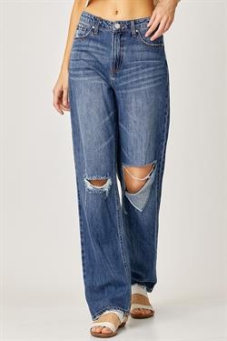HIGH RISE WIDE LEG 90'S COMFY JEANS