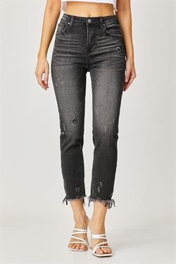 Black Fray Hem Jean