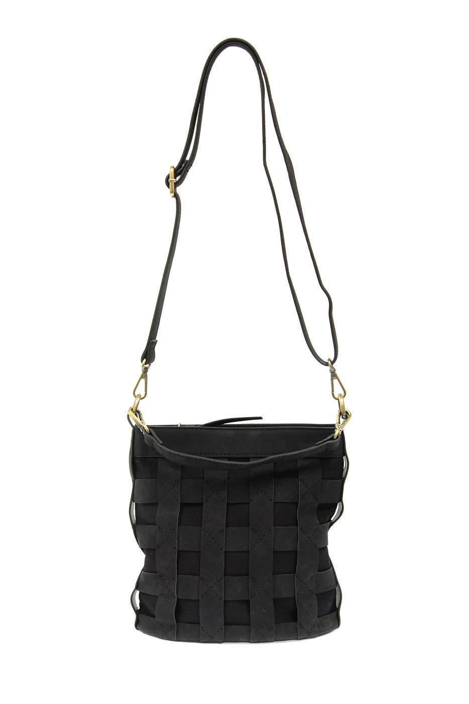 Brianna Cage Bucket Bag: Walnut