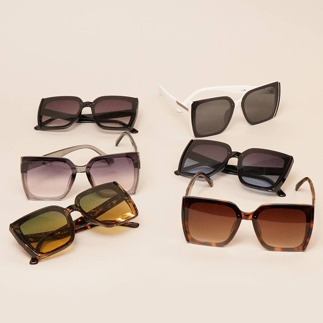 Allure Genesis Women's Square Sunglasses: 12 ASSORTED COLOR, One Size