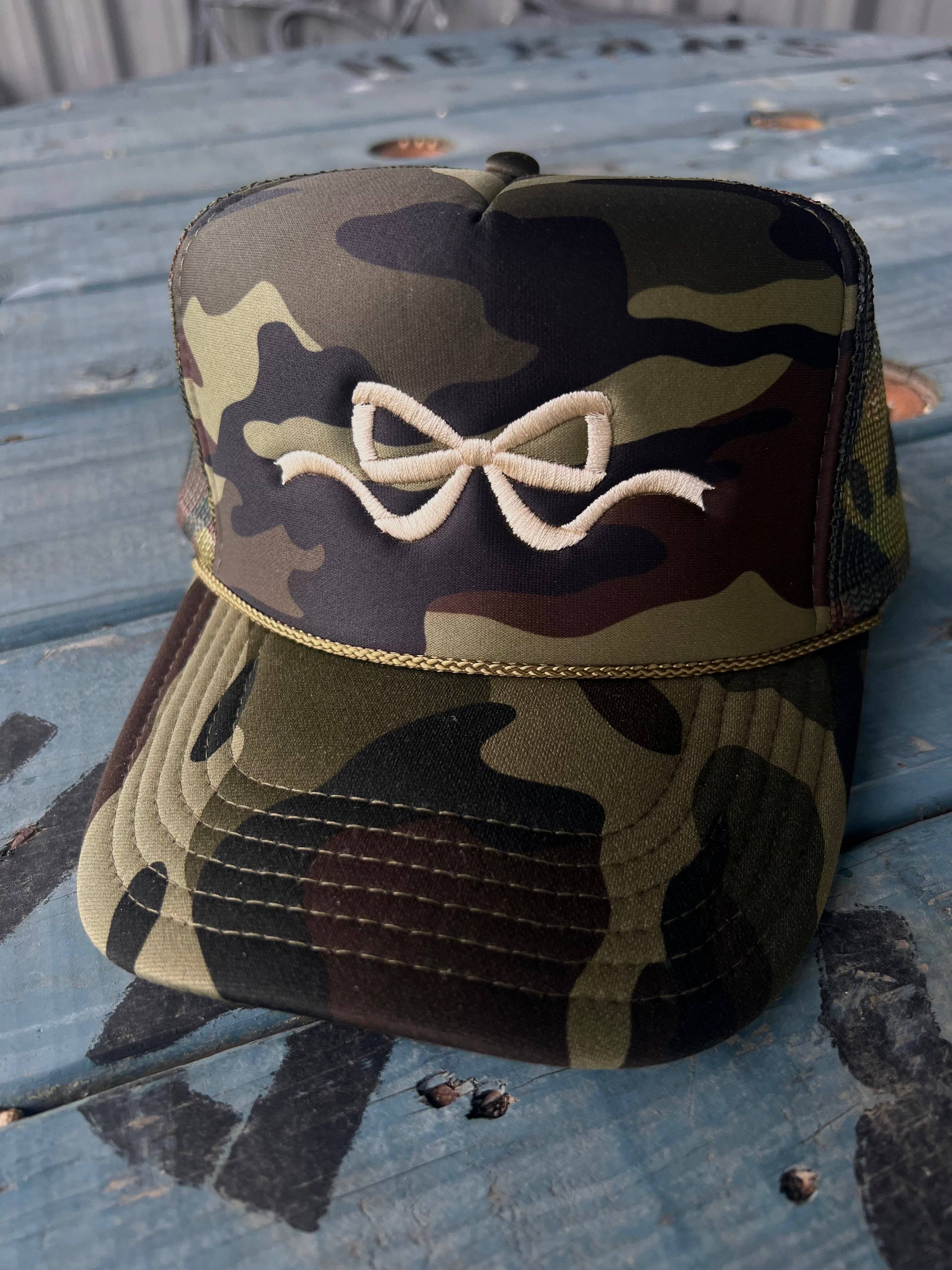 Coquette Bow Embroidery - Trucker Hat