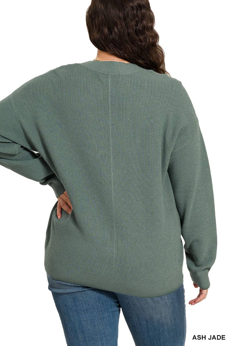Plus Cardigan: ASH JADE