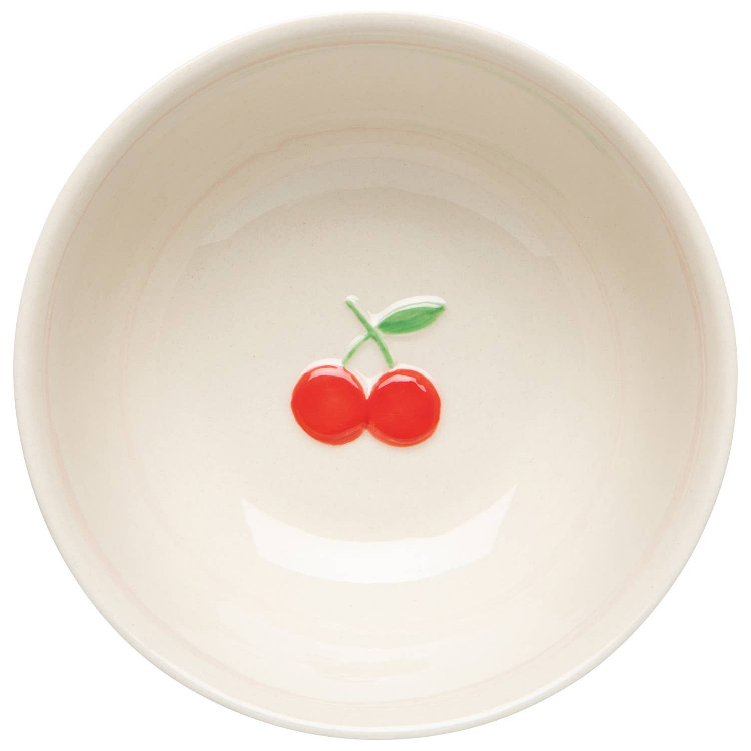 Cherry Embossed Bowl 4.75 inch: White