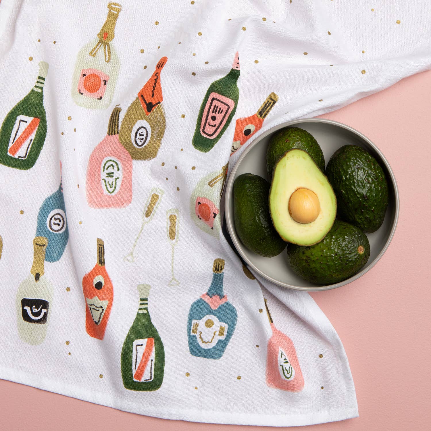 Cheers Dishtowel: White