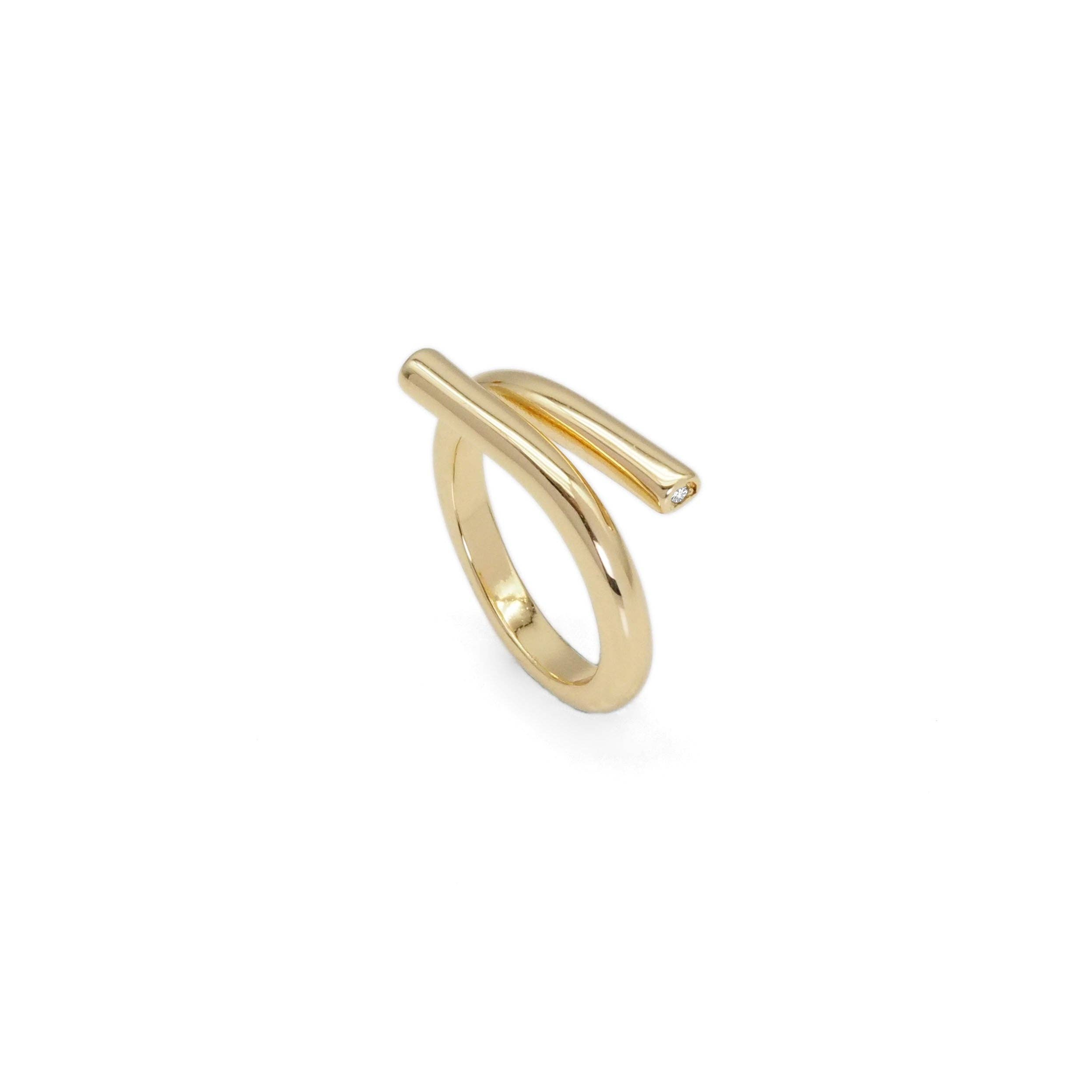 Gold Minimal Bar Ring