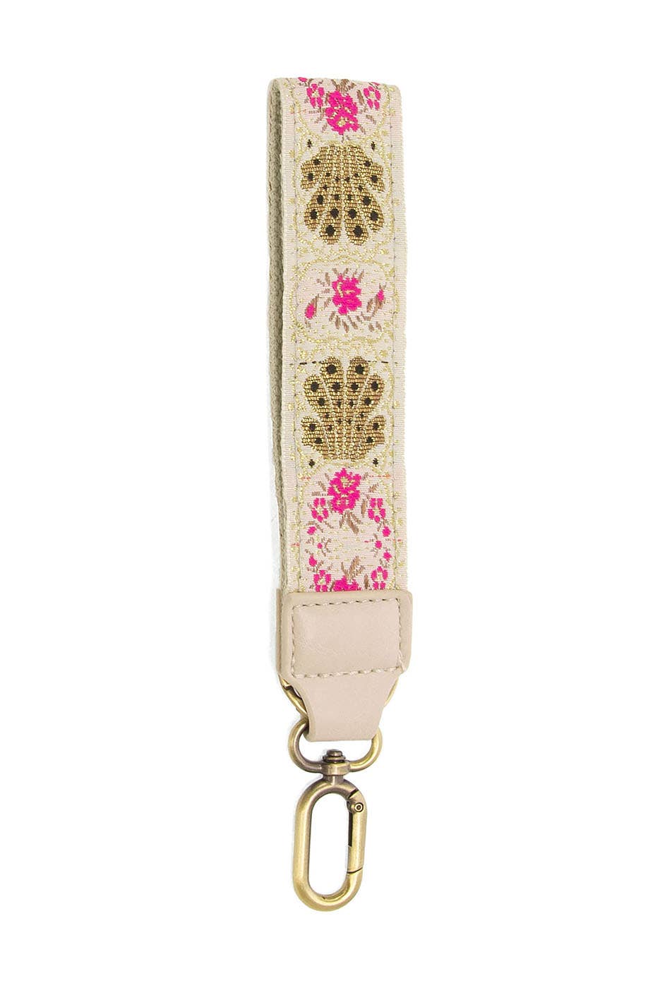 Abstract Seashell Wristlet: Gold