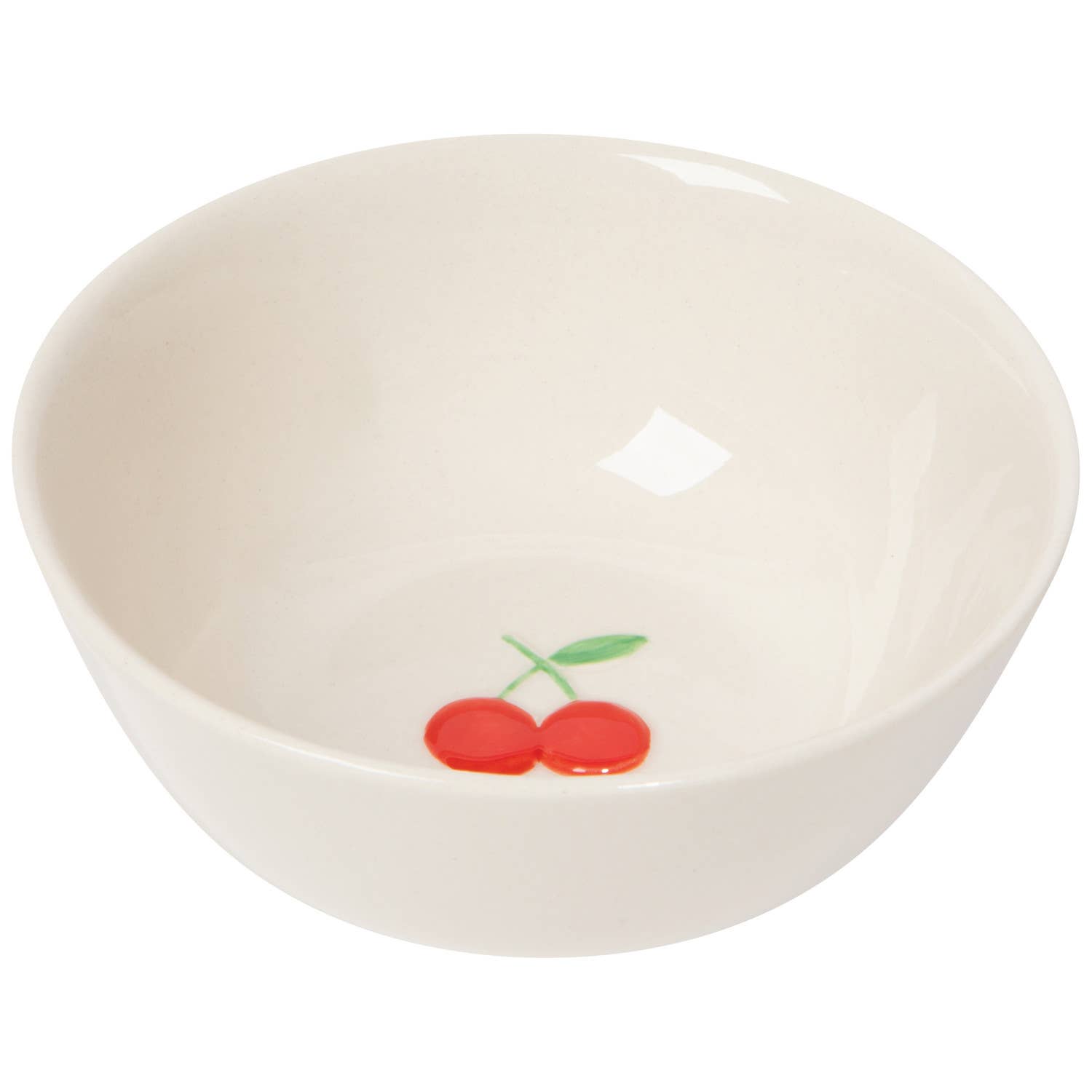 Cherry Embossed Bowl 4.75 inch: White