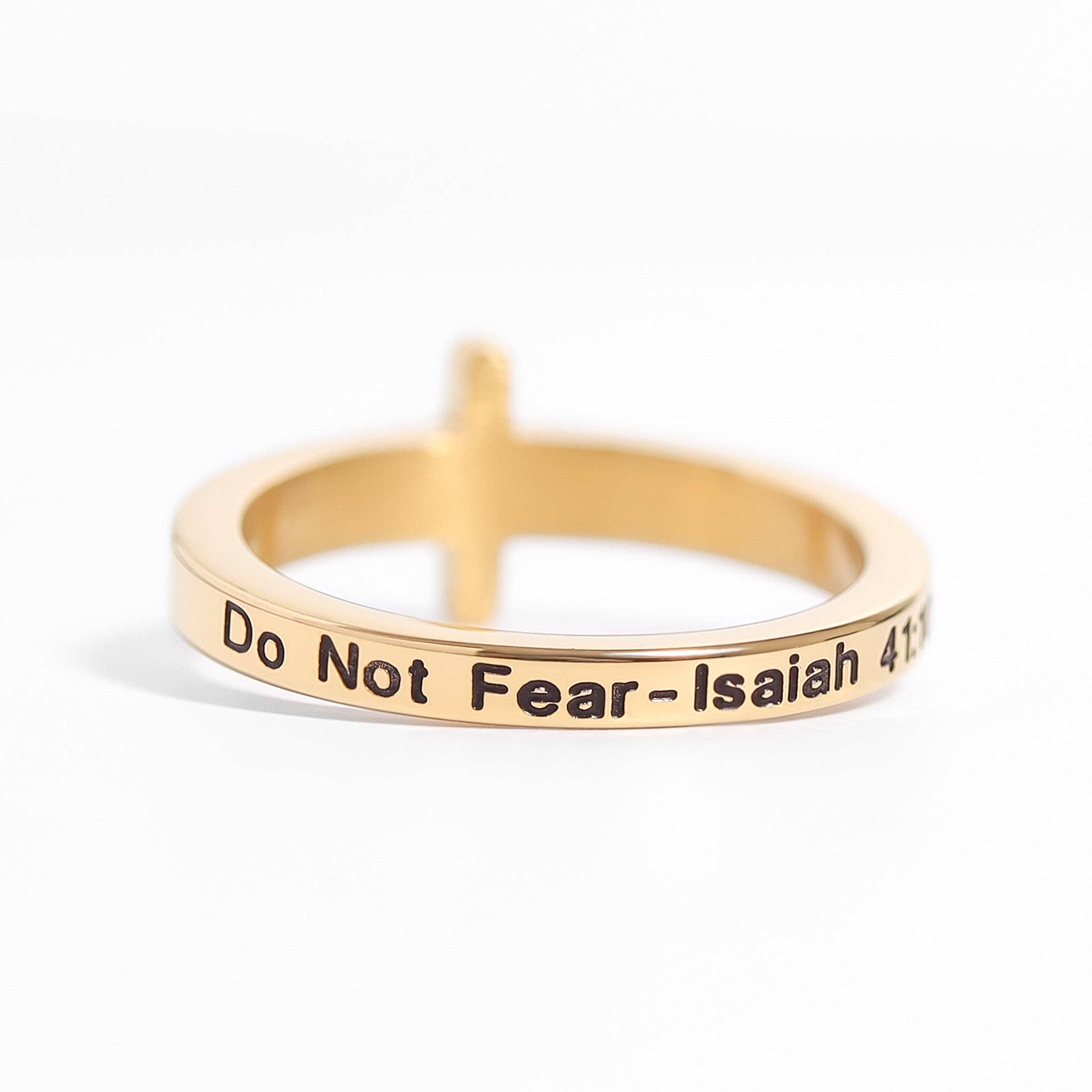 Gold Cross Ring: 7