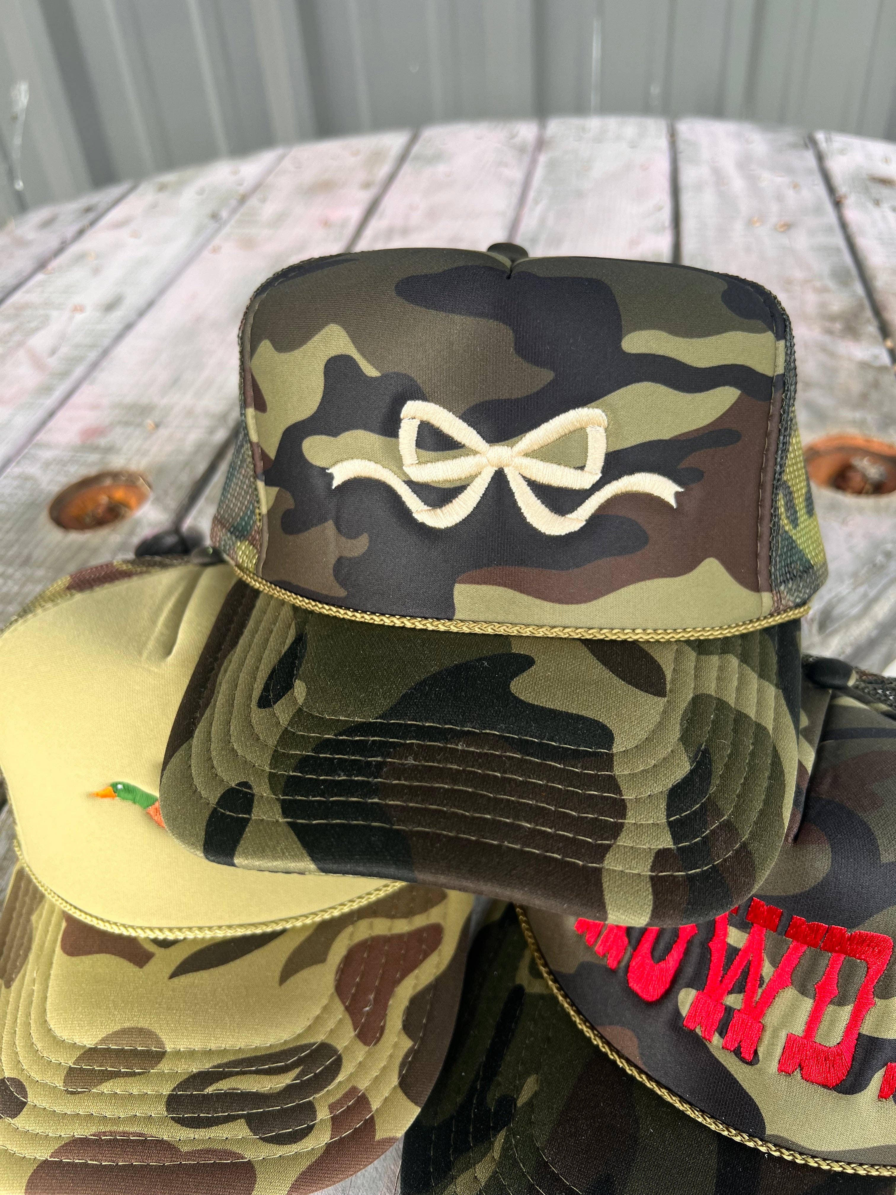 Coquette Bow Embroidery - Trucker Hat