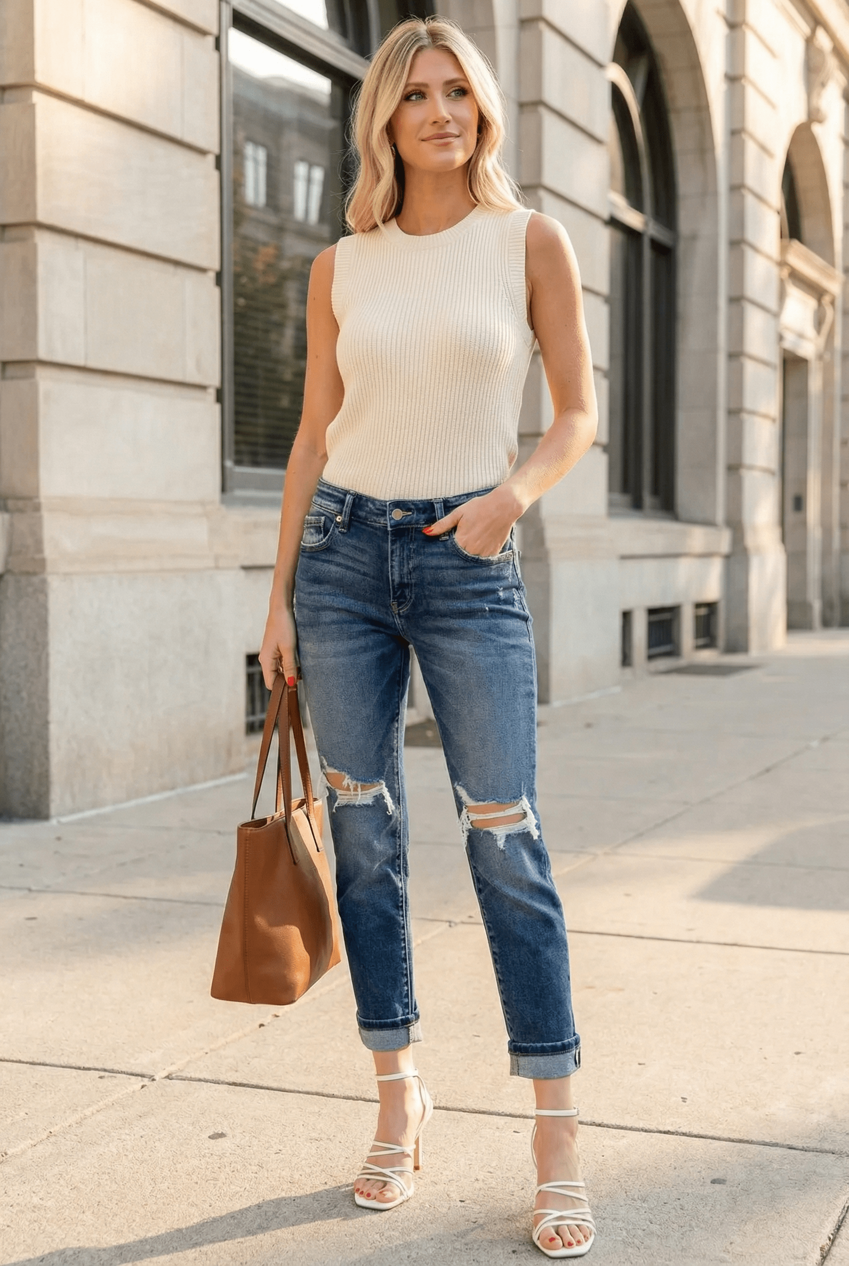 MID RISE BOYFRIEND JEANS: DARK, 11