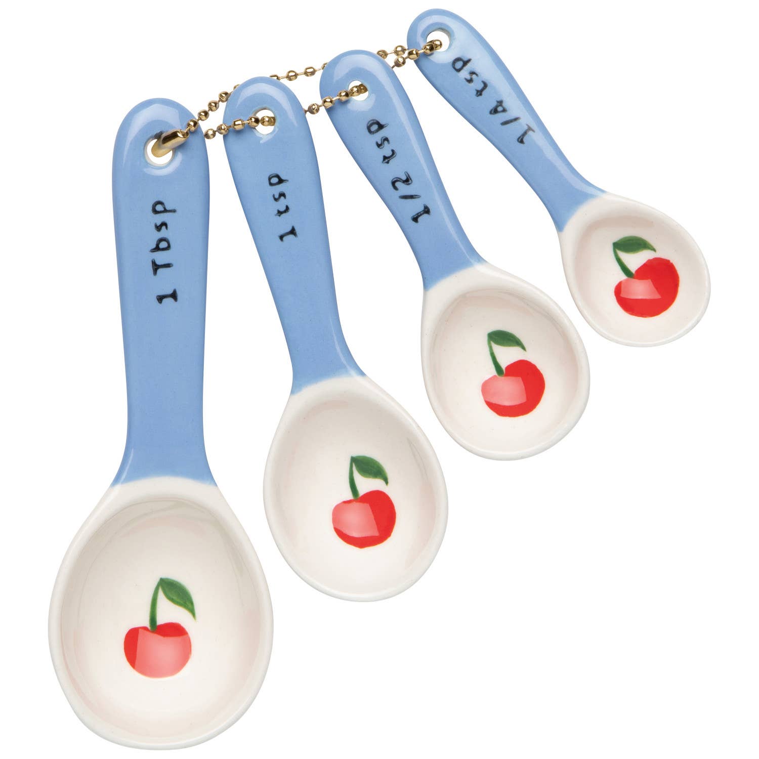 Very Cherry Measuring Spoons Set of 4: Multi-Colored