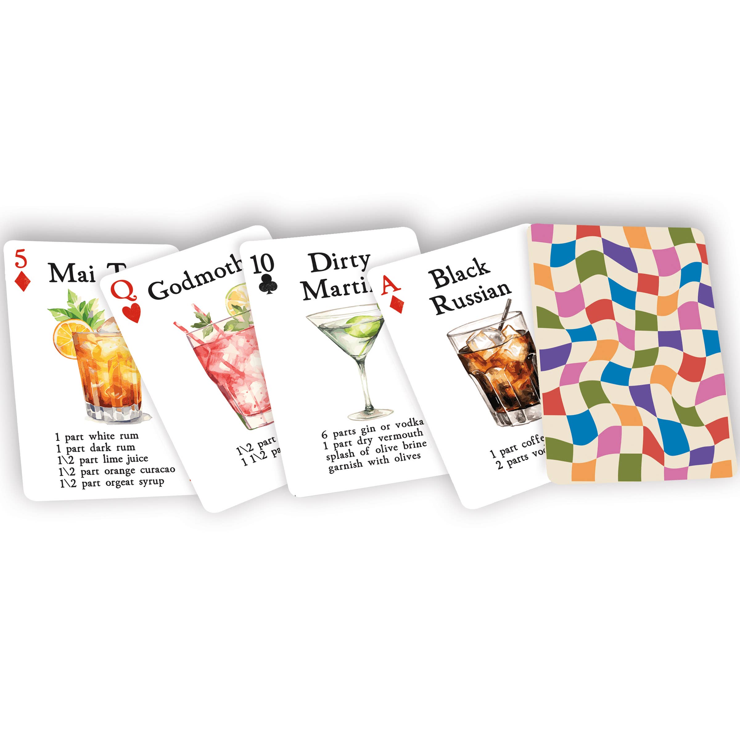 Cocktail Recipes Playing Cards