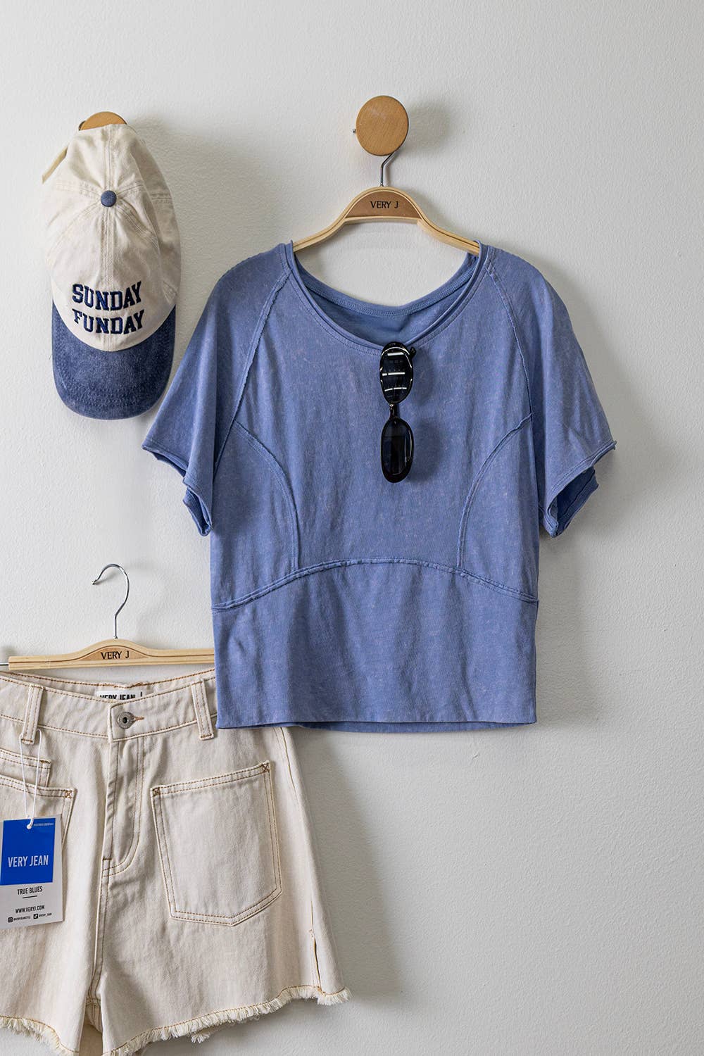 Mineral Washed Knit Fitted Casual Crop Top: H GRAY