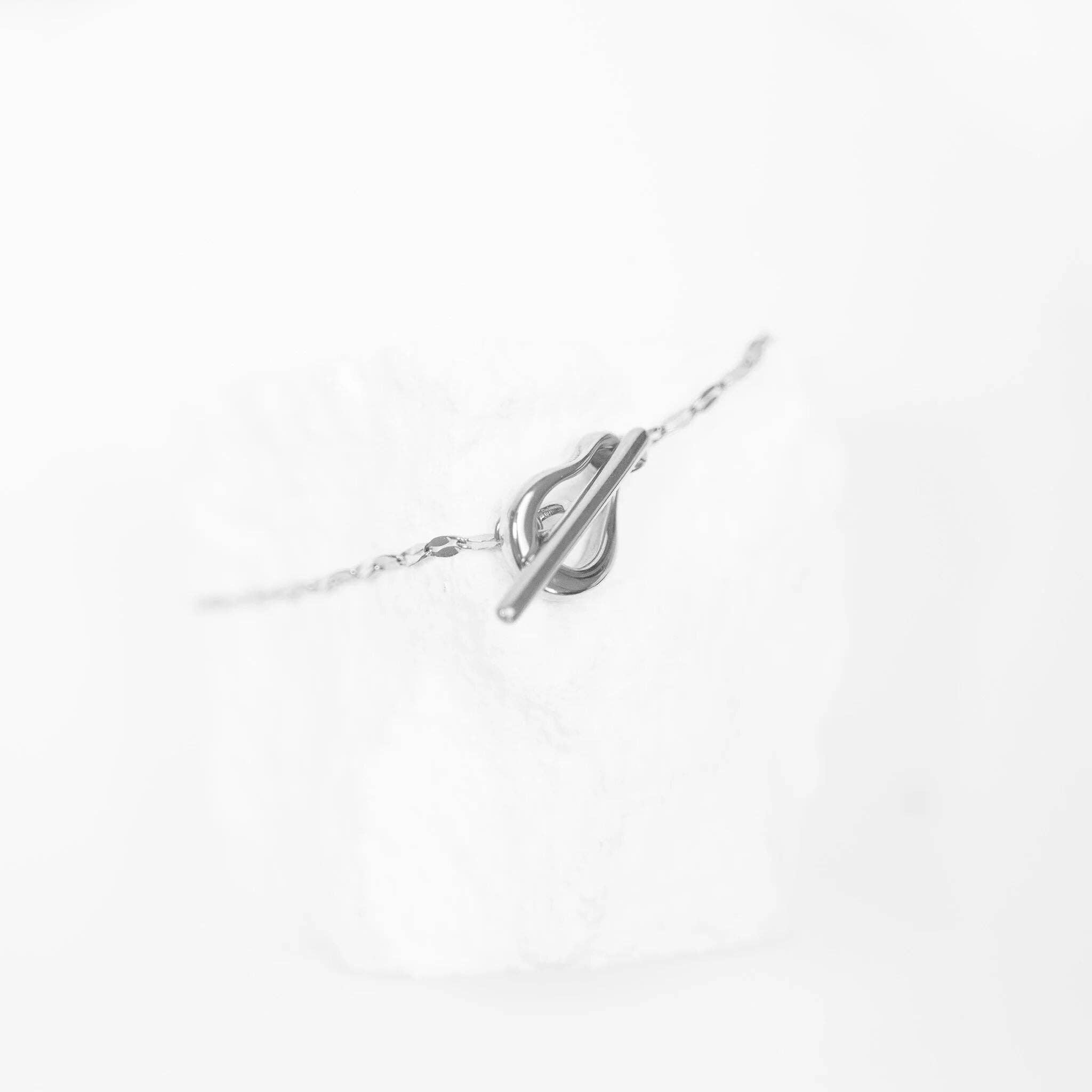 Abstract Carabiner Bracelet: Stainless