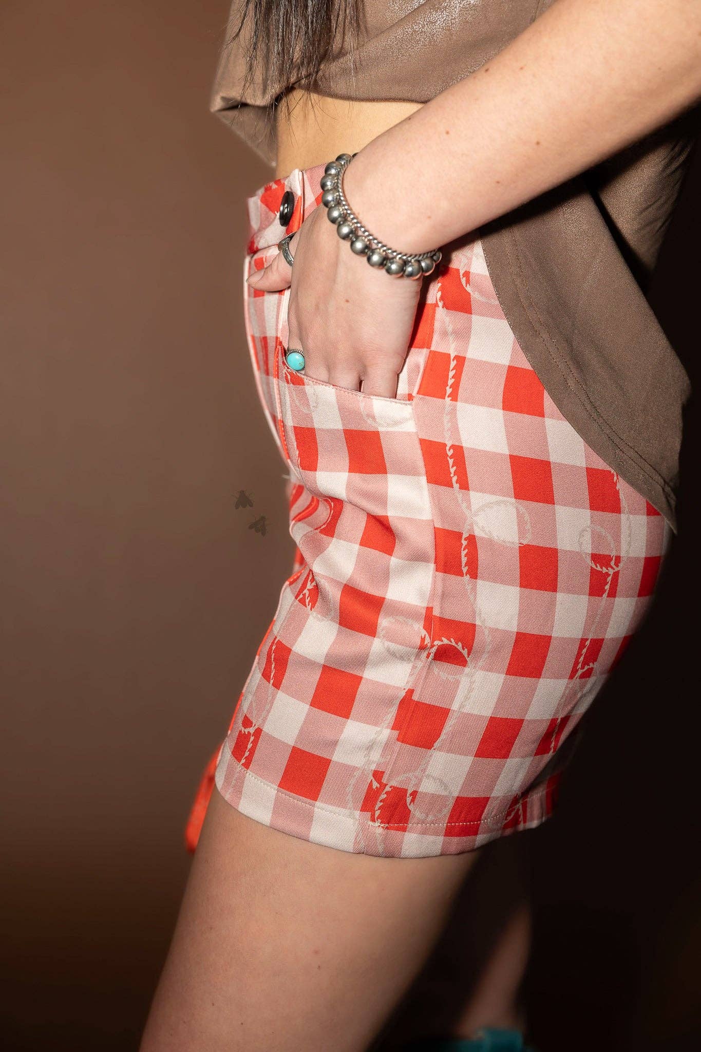 GINGHAM GAL SHORTS: L