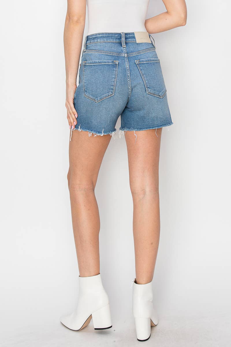 *HYBRID STYLE* HIGH RISE MIDI SHORTS: Large