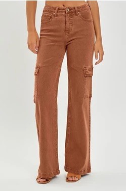 Espresso Wide Leg Cargo Pant