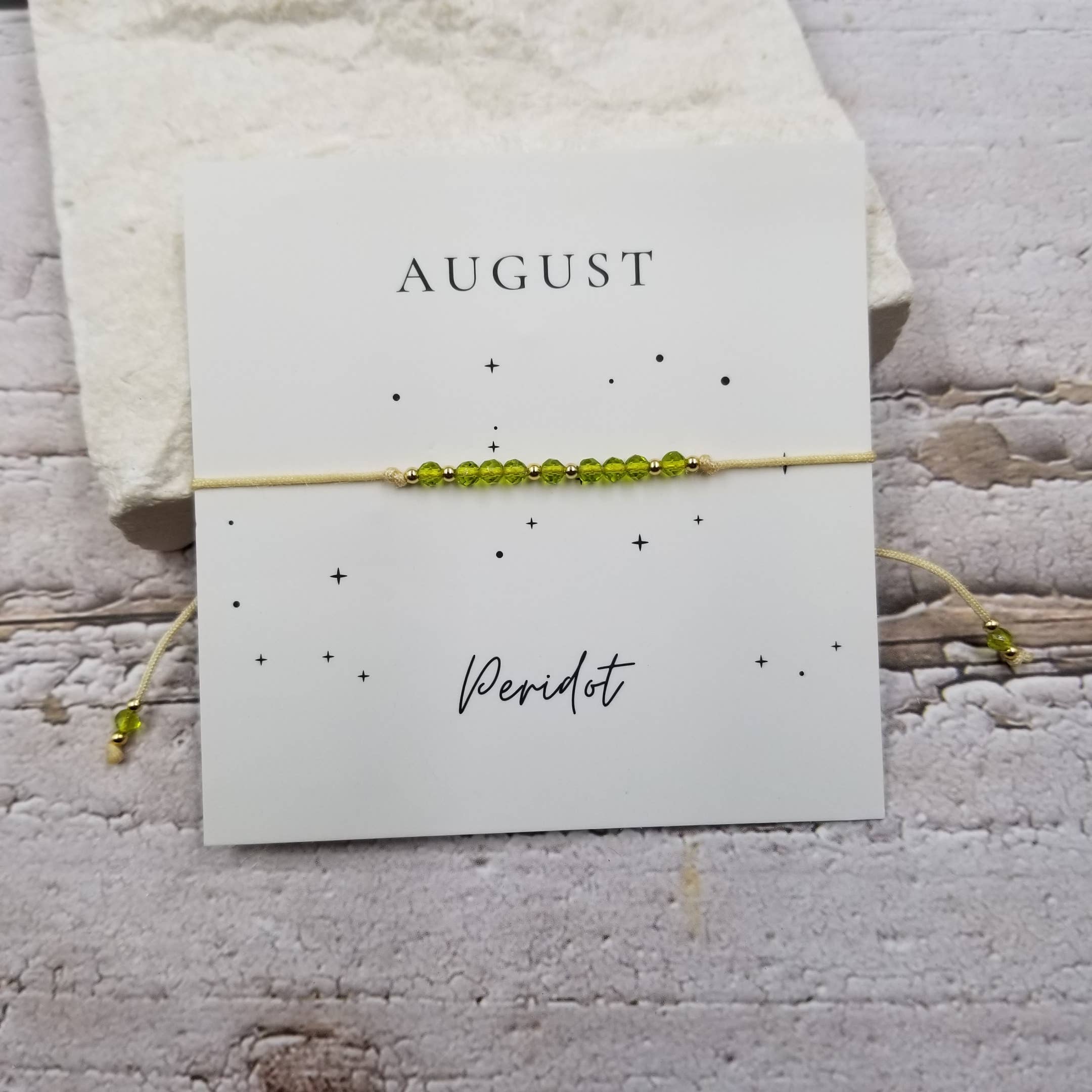 Birthday Month Bracelet: Aug