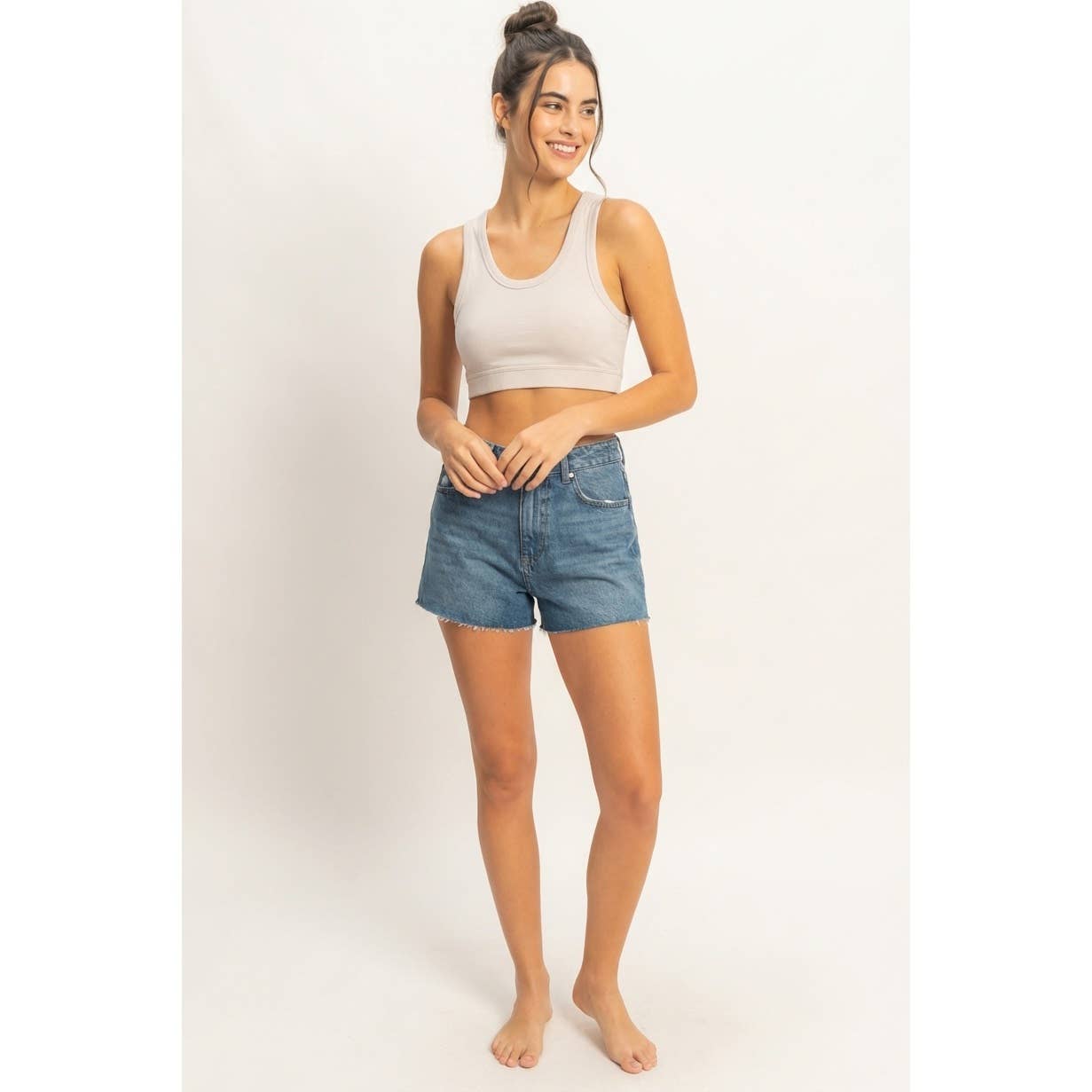 Cropped Tank Top: PASTEL VIOLET