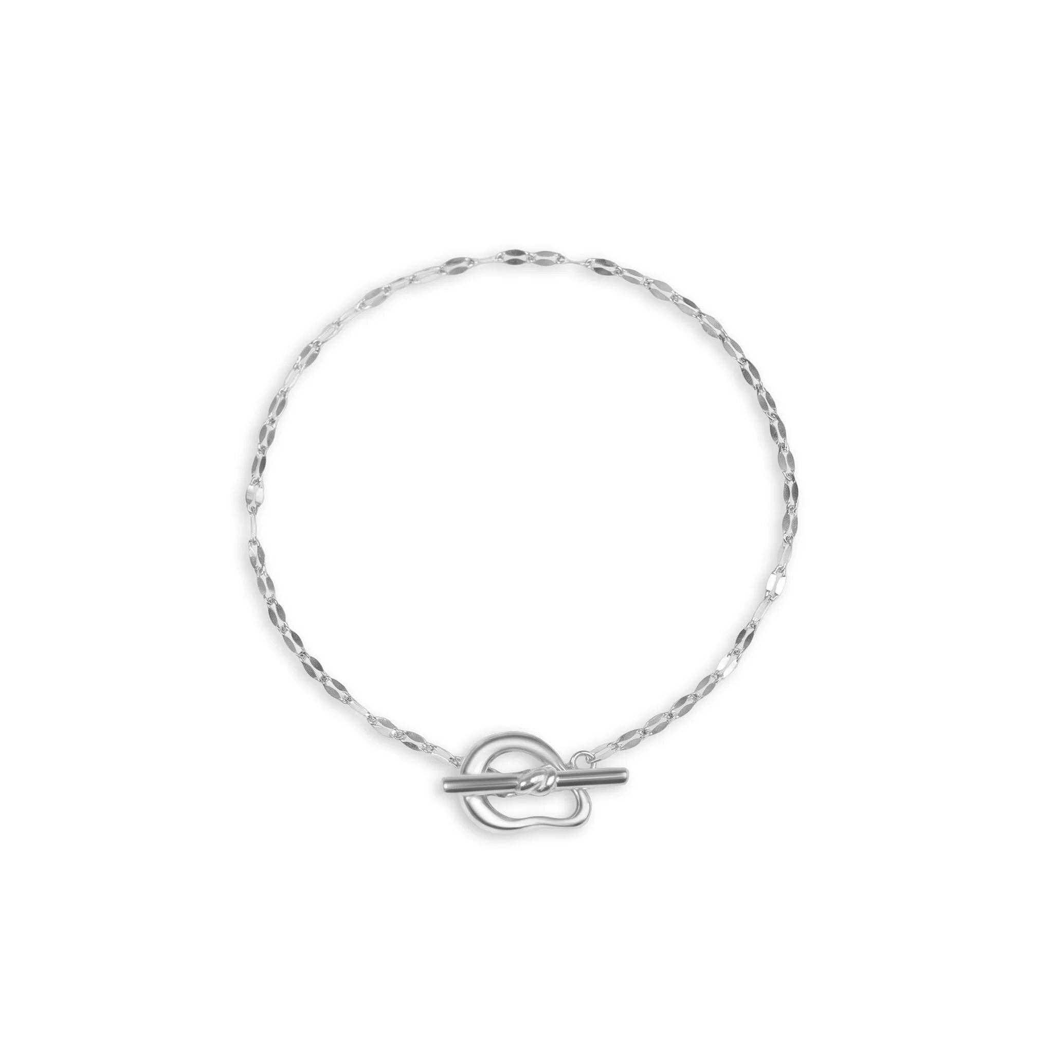 Abstract Carabiner Bracelet: Stainless